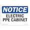 Signmission OSHA Notice Sign, Electrical PPE Cabinet, 10in X 7in Decal, 10" W, 7" H, Landscape OS-NS-D-710-L-11677 - alternate 1